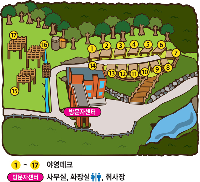 팔공산 금화자연휴양림 야영장 | 오지캠핑/노지캠핑 오지캠핑지도 - 5gcamp.com